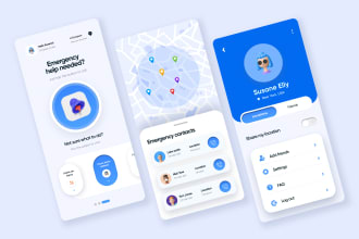 design mobile app or web UI UX and prototype or wireframe