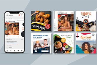 design stylish and modern instagram post