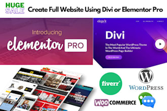 design full website using elementor page builder