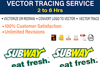 vectorize, convert logo to vector, manual vector tracing