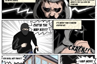 make your idea into comic and storyboard