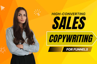 create strategic sales copy and sales copywriting for your sales funnel