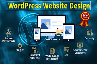 create wordpress website or wordpress install, customize