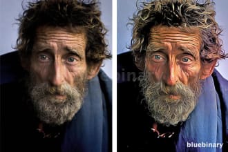 turn your photo into a digital oil painting portrait