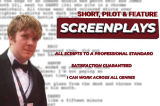 write your short, pilot or feature screenplay