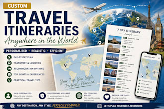 plan a custom travel itinerary anywhere in the world