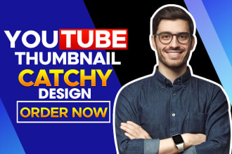 design attractive and catchy youtube thumbnail
