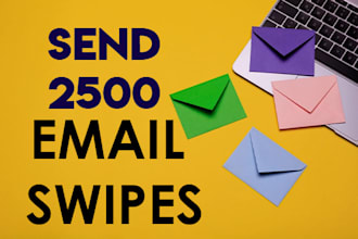 send you 2500 email swipes for make money online niche