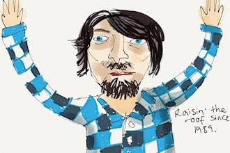 draw a crudely drawn portrait of you