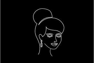 do custom one line drawings