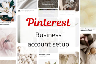 set up or optimize your pinterest business account, upload pins and boards