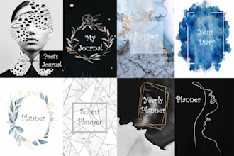 design covers for books, planners or journals