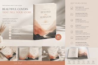 design a premium book, planner, journal or workbook cover