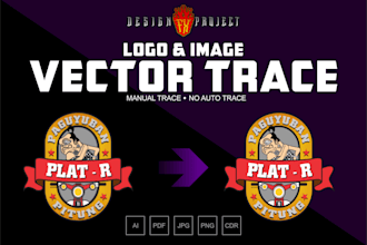 convert your logo and image to vector in 1 day or less