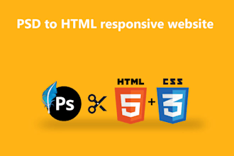 convert psd to html with responsive bootstrap