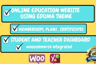 build educational website wordpress website using eduma theme