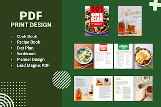 design cookbook, recipe ebook layout