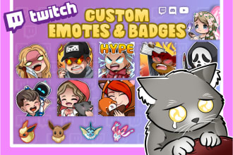 make twitch emote and sub badge
