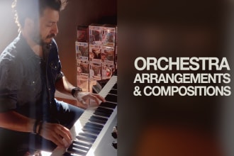 compose or arrange a realistic, soft or epic orchestra