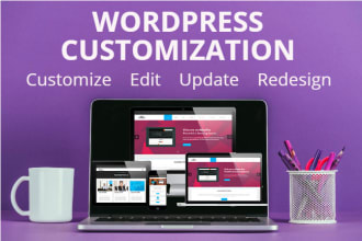 customize, rebuild, move, update and edit wordpress