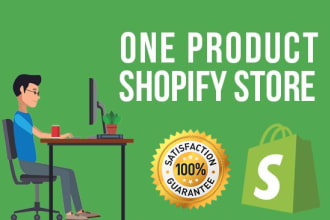 create one product shopify store, shopify dropshipping store