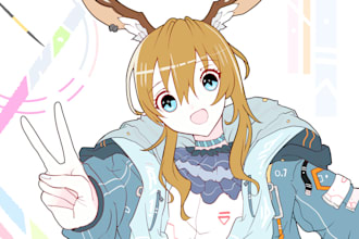 draw illustration with anime style