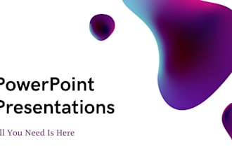 make power point presentations, google slides and data entry