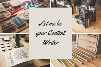 do SEO article and content writing, and be your blogpost content writer