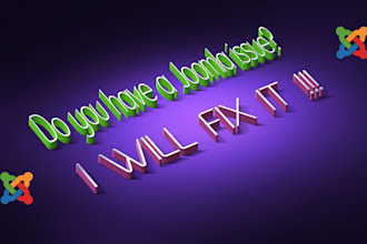 fix any joomla issue for you