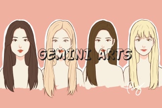 draw you in a webtoon or comic style