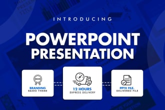 design professional powerpoint presentation PPT slides