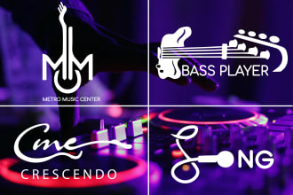 do dope music, dj, band, artist or musician logo