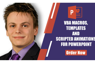 create vba macros, templates and scripted animations for powerpoint