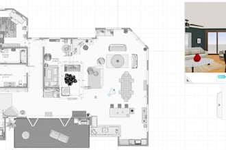 design interiors, houses, rooms and backgrounds for art