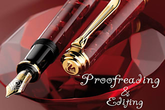 edit and proofread any document
