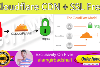 设置CloudFlare并安装SSL，CDN，DNS加快网站
