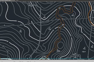 create topographical drawings from raw survey data