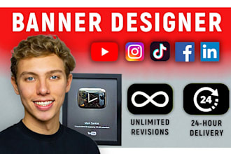 design a professional youtube banner