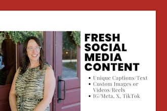 create fresh social media content