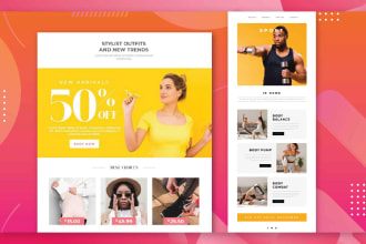 design mailchimp email template newsletter, professional and attractive
