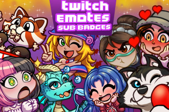 create unique emotes and badges for twitch, discord, tiktok