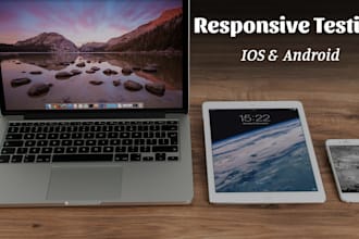do responsive testing on your website