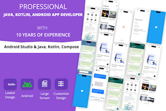 affordable android development with java,kotlin,compose via studio fast delivery