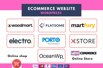 woocommerce website with flatsome porto woodmart xstore  martfury electro theme