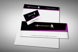 design classic business cards, letterhead, stationery items