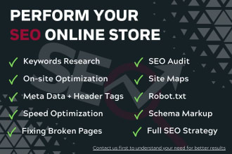 perform your SEO online store