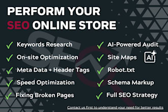 perform your technical SEO online store
