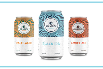 create print ready unique label and packaging design