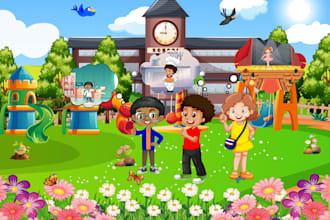 do children book illustrations and story books