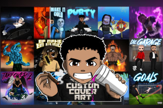 make you a custom cartoon cover art